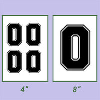 Screen Printed Number HTP (4")