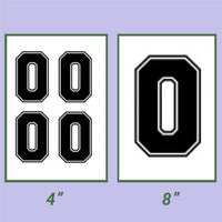 Screen Printed Number HTP (8")