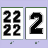 Screen Printed Number HTP (4")