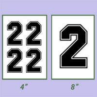 Screen Printed Number HTP (8")