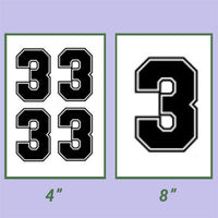 Screen Printed Number HTP (8")