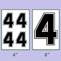 Screen Printed Number HTP (8")