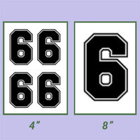 Screen Printed Number HTP (4")