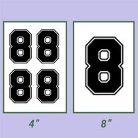 Screen Printed Number HTP (8")