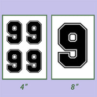 Screen Printed Number HTP (8")