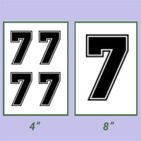 Screen Printed Number HTP (8")