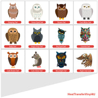 Owl Theme PAC HTV (4")