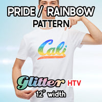 Rainbow Glitter Patterned HTV