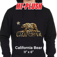 California Bear Plush HTV (11" x 6")