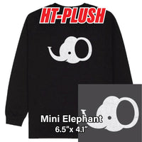Mini Elephant Plush HTV (6.5" x 4.1")