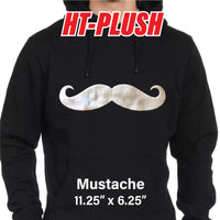 Mustache Plush HTV (11.25" x 6.25")