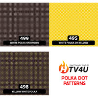 Polka Dot Patterned HTV