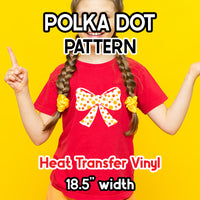 Polka Dot Patterned HTV