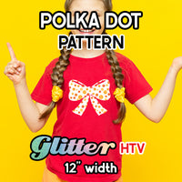 Polka Dot Glitter Patterned HTV 