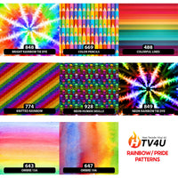 Rainbow Patterned HTV
