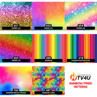 Rainbow Patterned HTV