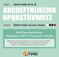 Screen Printed Letters Set HTP (2" tall)