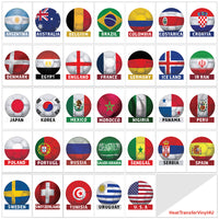 Soccer Ball Country PAC HTV - 33 Countries (8")