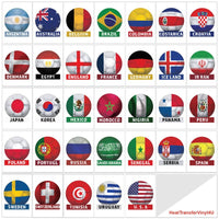 Soccer Ball Country PAC Adhesive Vinyl - 33 Countries (4")