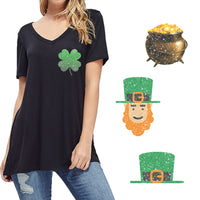 St. Patrick's Day Theme PAC Glitter HTV (4")