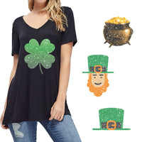 St. Patrick's Day Theme PAC Glitter HTV (8")