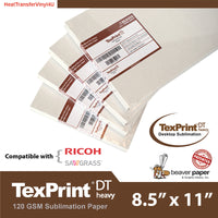 TexPrint®DT Heavy Desktop Sublimation Paper - 8.5" X 11"
