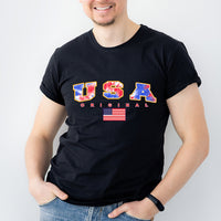 American USA Glitter Pattern