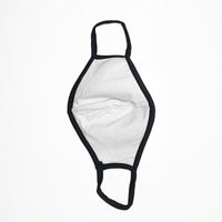 Black Triple Layered 3D Shape Protective Neoprene/Cotton Face Mask MADE in USA