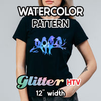 Watercolor Glitter Patterned HTV