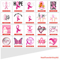 Breast Cancer Awareness Theme PAC Adhesive Vinyl (8")