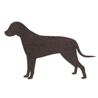 Dog Silhouette Plush HTV (9" x 5.7")