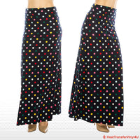 Patterned Fold Over Maxi Skirts