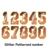 Sports Patterned Number Print and Cut HTV