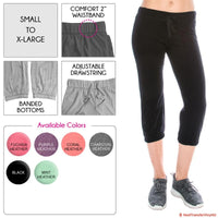 french terry capri main image - black small