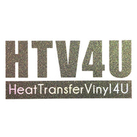 HT-Printable Glitter Rainbow 13.33"x12" Sheet