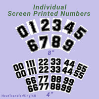 Screen Printed Number HTP (4")
