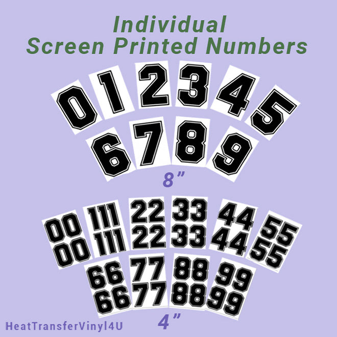 Screen Printed Number HTP (8
