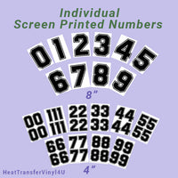 Screen Printed Number HTP (8")
