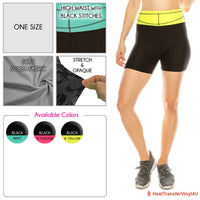 High Waist Scuba Fabric Yoga Short Leggings